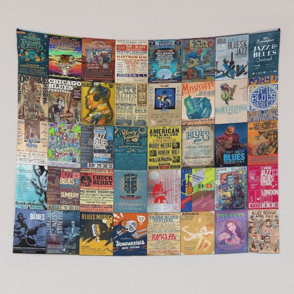 Item preview, Blues Festivals designed and sold by Montage-Madness.