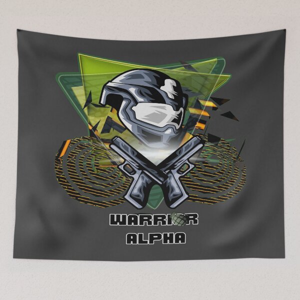 Item preview, Warrior Alpha, illustration of soldier with military weapons and special war uniform. designed and sold by Malogue.