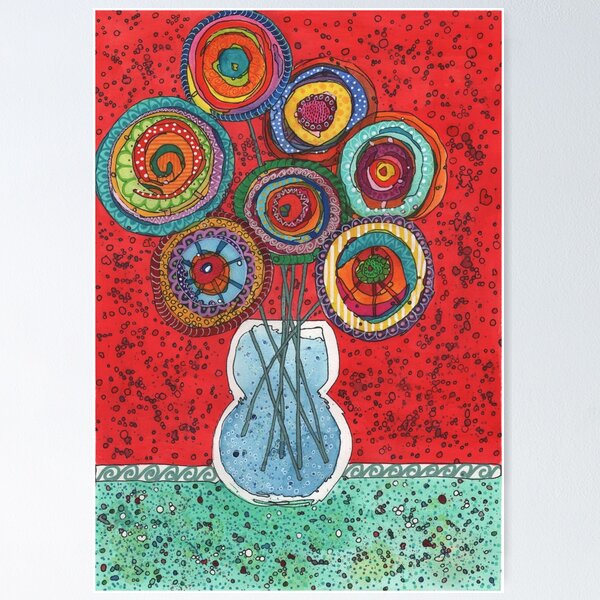 Item preview, Funky Flowers designed and sold by Unchainedxart.