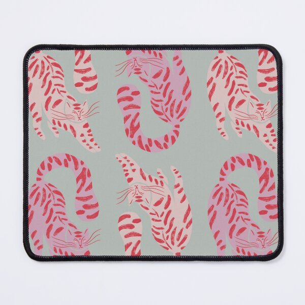 Item preview, Cute Jungle Tigers Pattern In Muted Colors Gray Teal designed and sold by scorpiolane.