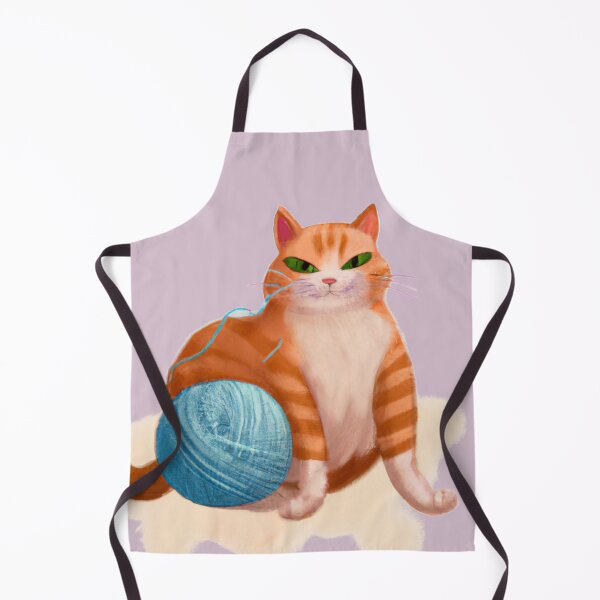 Item preview, Funny And Cute Cat With A Ball Of Wool designed and sold by Color-Me-Blue.