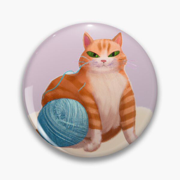 Item preview, Funny And Cute Cat With A Ball Of Wool designed and sold by Color-Me-Blue.