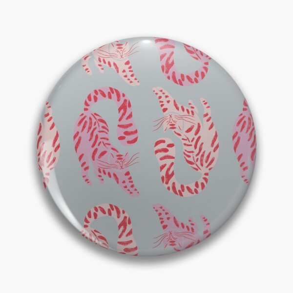 Aperçu de l'œuvre Cute Jungle Tigers Pattern In Muted Colors Muted Teal créée et vendue par scorpiolane.