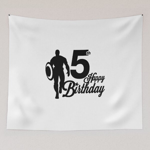 Item preview, 5th Birthday T-Shirt, Happy Birthday T-shirt, Superhero theme, Birthday Gift, Design for Man and Ladies ,Boy and Girl ,Classic T-Shirt Gift designed and sold by sixday 7day.