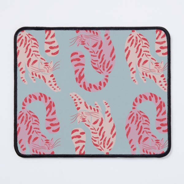 Item preview, Cute Jungle Tigers Pattern In Muted Colors Sky Blue designed and sold by scorpiolane.