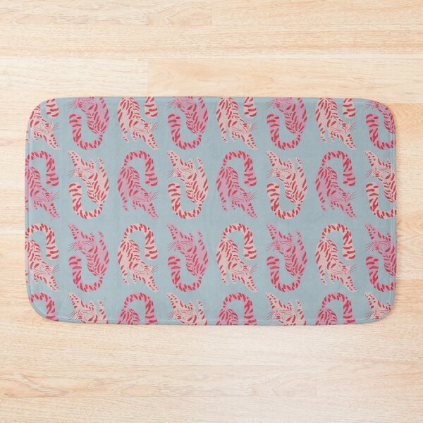Item preview, Cute Jungle Tigers Pattern In Muted Colors Sky Blue designed and sold by scorpiolane.