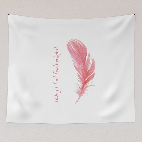 Item preview, Today I feel featherlight designed and sold by VintageArtByIda.