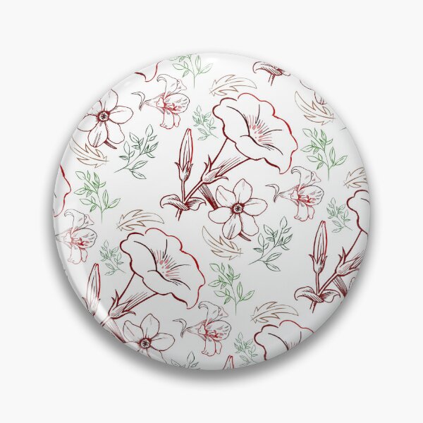 Item preview, Pink White Floral Basic designed and sold by NikitaSkyDesign.