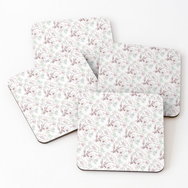 Item preview, Pink White Floral Basic designed and sold by NikitaSkyDesign.