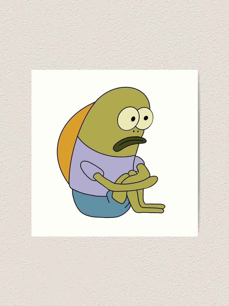 sad spongebob fish | Greeting Card