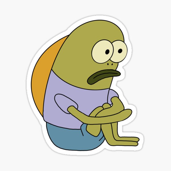 Mini Sad Fish Meme Sticker for Sale by baiiiley2