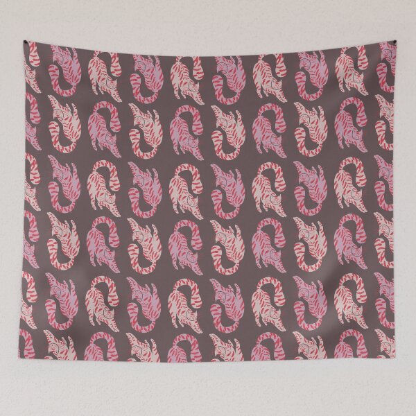 Item preview, Cute Jungle Tigers Pattern In Muted Colors Walnut Brown designed and sold by scorpiolane.