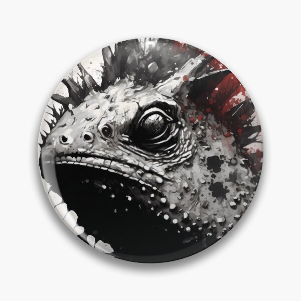 Item preview, Ink Painting of Horned Lizard  designed and sold by TortillaChief.