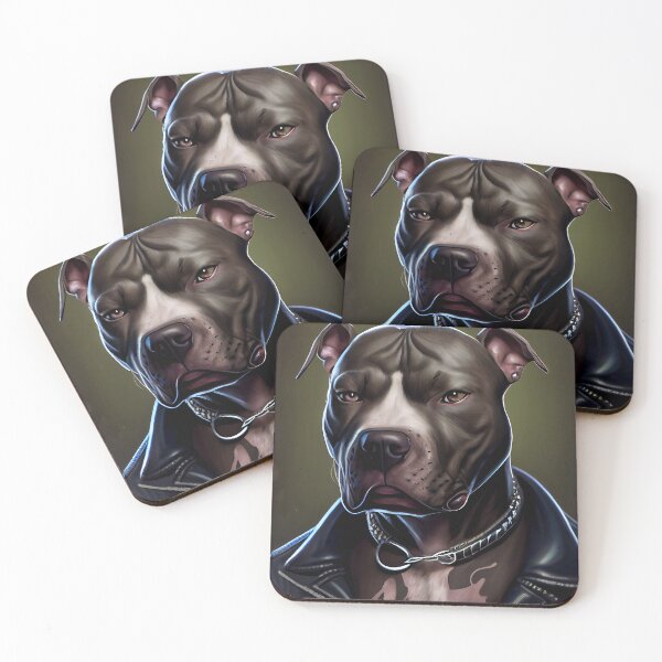 Item preview, Pitbull biker designed and sold by Quiki.