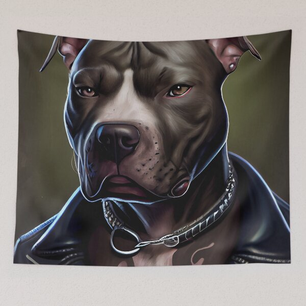 Item preview, Pitbull biker designed and sold by Quiki.