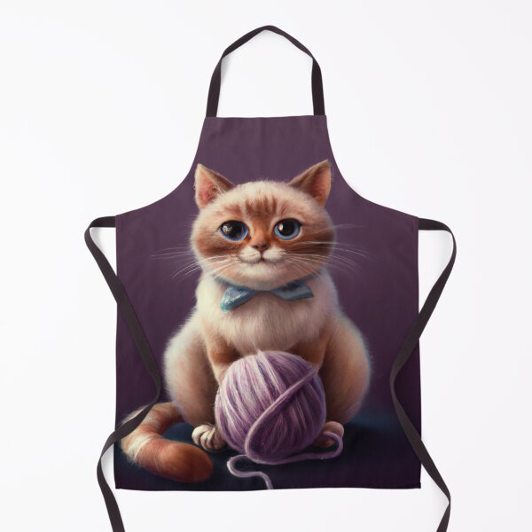 Item preview, Funny And Cute Cat With A Ball Of Wool designed and sold by Color-Me-Blue.