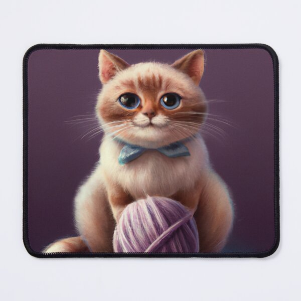 Item preview, Funny And Cute Cat With A Ball Of Wool designed and sold by Color-Me-Blue.