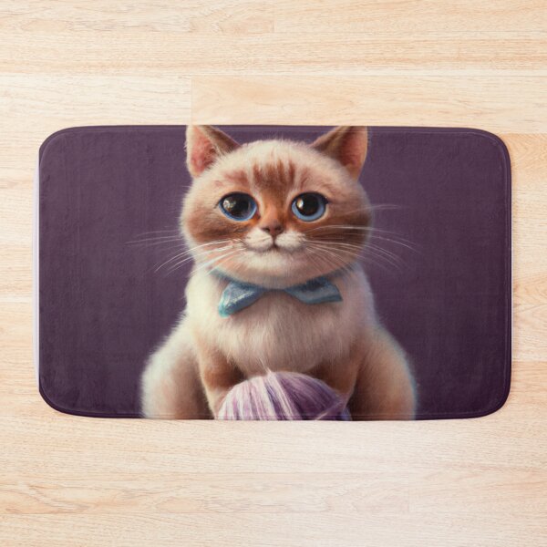 Item preview, Funny And Cute Cat With A Ball Of Wool designed and sold by Color-Me-Blue.