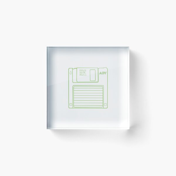 Item preview, Save Icon Floppy Disk Y2K Tee (Yellow-Green Lines) Analog/ Computer designed and sold by analogdigitalvz.