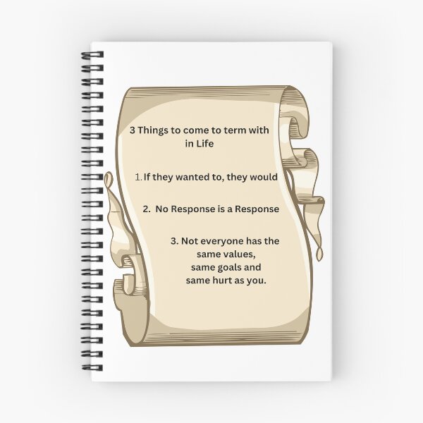 Item preview, 3 Things to come to term with in life designed and sold by JJs-Tees.