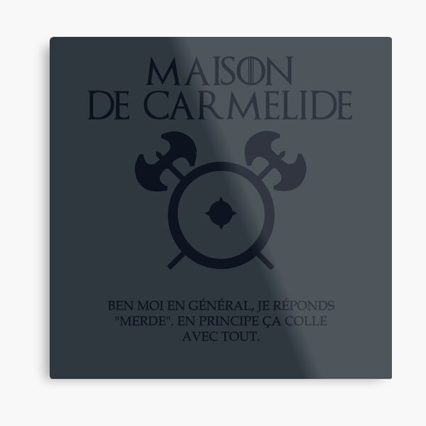 Maison de Carmélide - Kaamelott Impression métallique