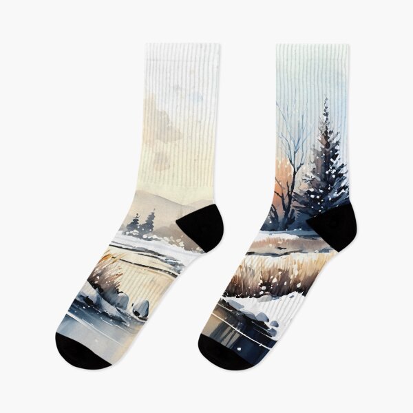Item preview, An Enchanting Journey Through a Wintery Watercolor Wonderland designed and sold by Digital-Dreamer.