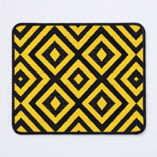 Item preview, HIGHLY Visible Yellow and Black Line Kaleidoscope pattern (Seamless) 1 designed and sold by Swabcraft.
