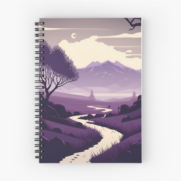 Item preview, A Vision of Perfection in a Purple and White Vector Art Landscape designed and sold by Digital-Dreamer.
