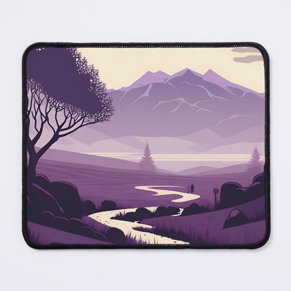 Item preview, A Vision of Perfection in a Purple and White Vector Art Landscape designed and sold by Digital-Dreamer.