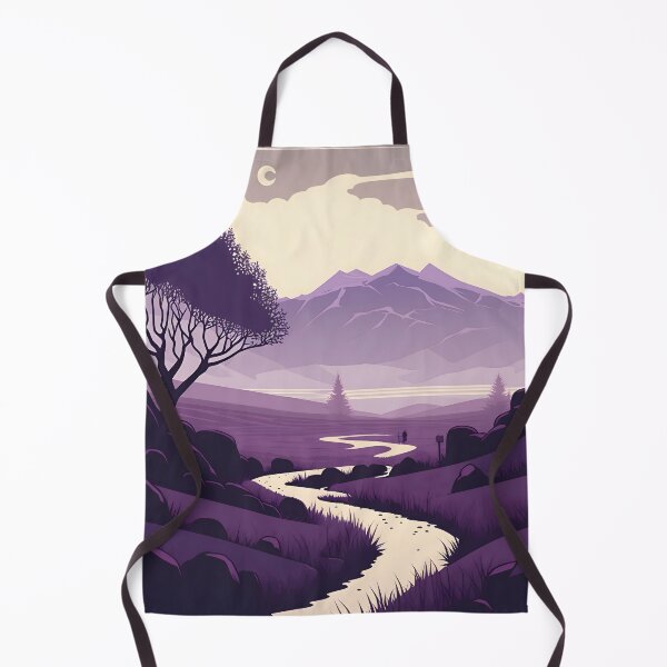 Item preview, A Vision of Perfection in a Purple and White Vector Art Landscape designed and sold by Digital-Dreamer.