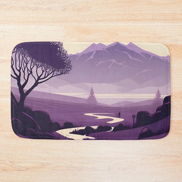 Item preview, A Vision of Perfection in a Purple and White Vector Art Landscape designed and sold by Digital-Dreamer.