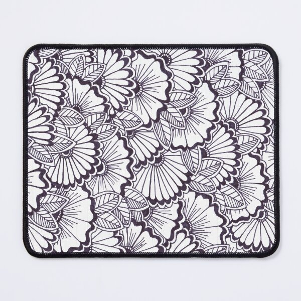 Item preview, black and white flowers designed and sold by Kaylas-Krafts.