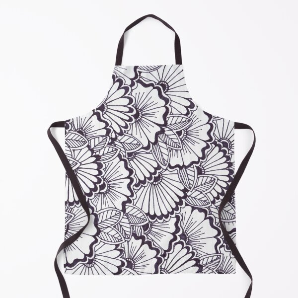 Item preview, black and white flowers designed and sold by Kaylas-Krafts.