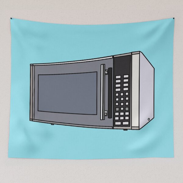 Item preview, Microwave cartoon illustration designed and sold by Misscartoon.