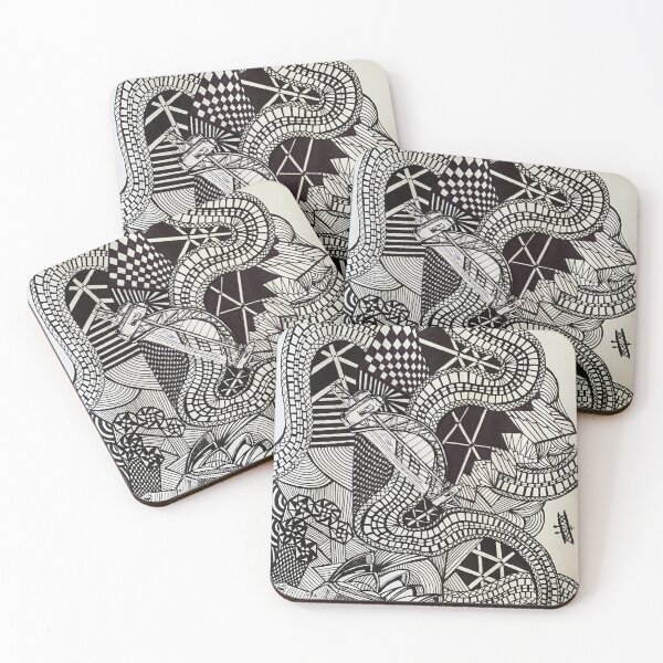 Item preview, Hand inked intricate etchings  designed and sold by BuyBuyBirdie.