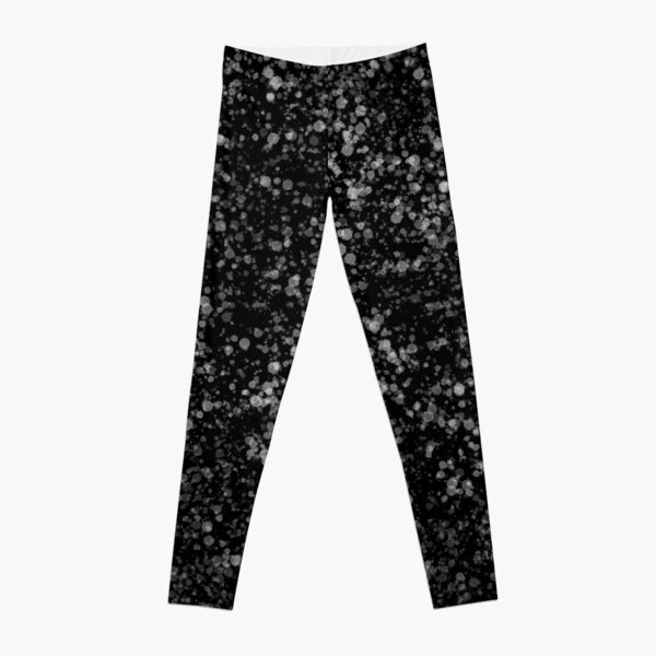 Black And White Splatter Leggings for Sale