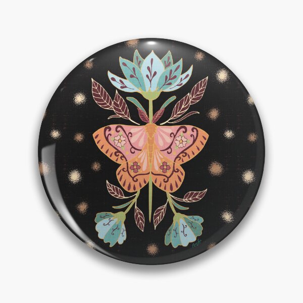 Item preview, Sakura Moth, black BG designed and sold by AcuaLea.