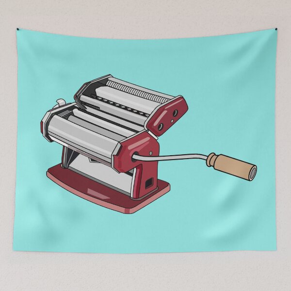 Item preview, Pasta maker cartoon illustration designed and sold by Misscartoon.