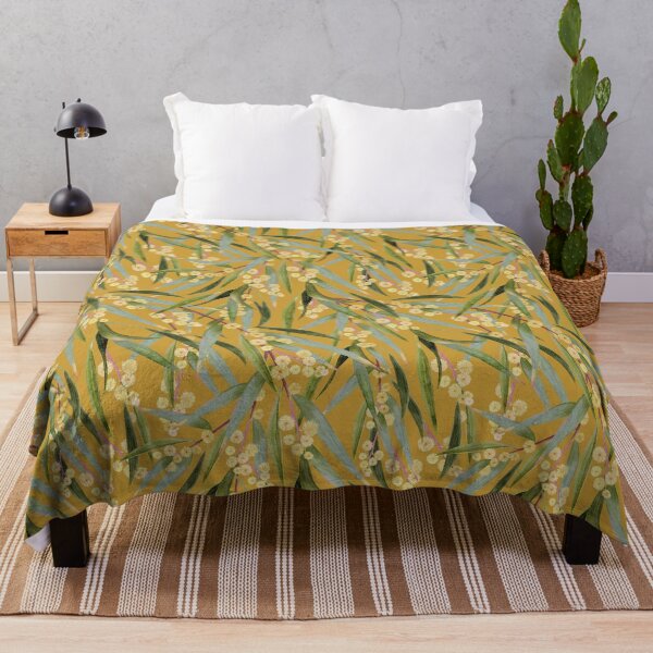 Item preview, Vintage Wattle Blooms Pattern designed and sold by Sketchbook Designs.