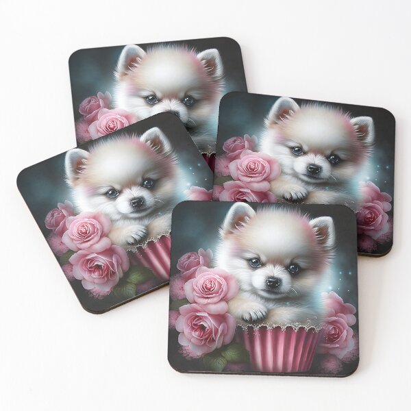 Item preview, Pomsky Rose Art designed and sold by Nocturne  Paws.