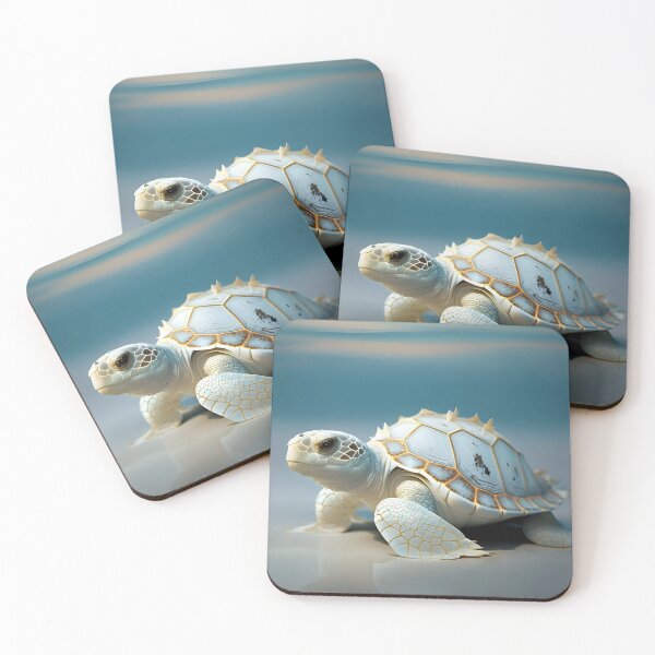 Item preview, A Radiance of White and Gold: A Majestic Sea Turtle designed and sold by Digital-Dreamer.