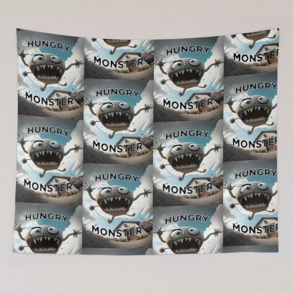 Item preview, Hungry Monster designed and sold by TripleEdge22.