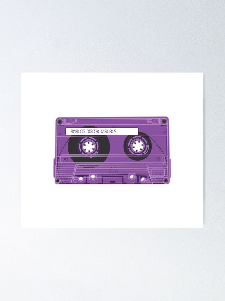 Cassette Tape Graphic (Royal Purple Colorway) Analog / Music