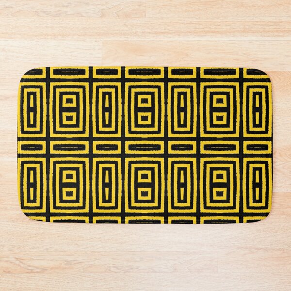 Item preview, HIGHLY Visible Yellow and Black Line Kaleidoscope pattern (Seamless) 22 designed and sold by Swabcraft.