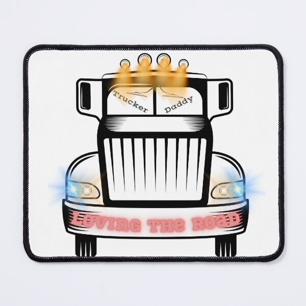 Item preview, Trucker Daddy Loving the Road Design with Bright Lights on Truck designed and sold by PixelPizzazz.
