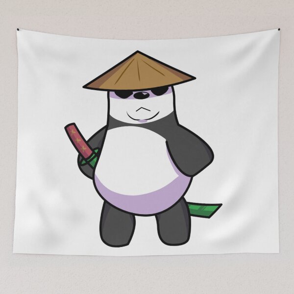 Item preview, Flat colored artwork - Panda Samurai designed and sold by llooddroos.