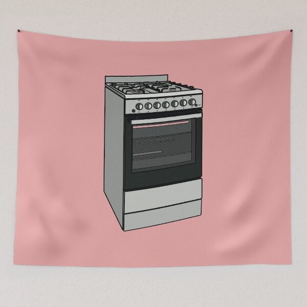 Item preview, Electric stove cartoon illustration designed and sold by Misscartoon.