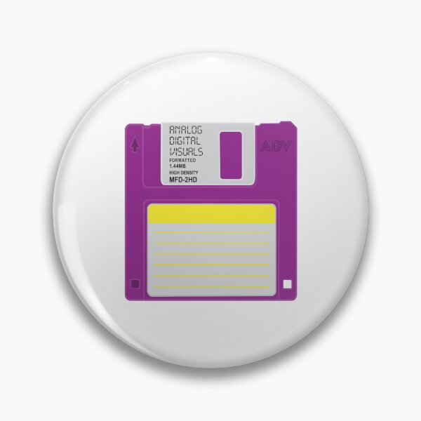 Item preview, Floppy Disk Graphic Tee – Retro Tech Y2K Streetwear Vibes (Warm Purple Colorway) Analog/ Computer designed and sold by analogdigitalvz.