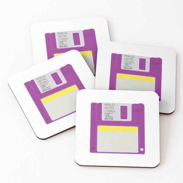 Item preview, Floppy Disk Graphic Tee – Retro Tech Y2K Streetwear Vibes (Warm Purple Colorway) Analog/ Computer designed and sold by analogdigitalvz.
