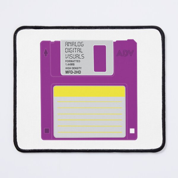 Item preview, Floppy Disk Graphic Tee – Retro Tech Y2K Streetwear Vibes (Warm Purple Colorway) Analog/ Computer designed and sold by analogdigitalvz.